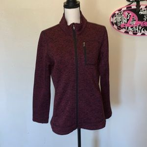 Marc New York Andrew Marc purple zip up athletic winter jacket